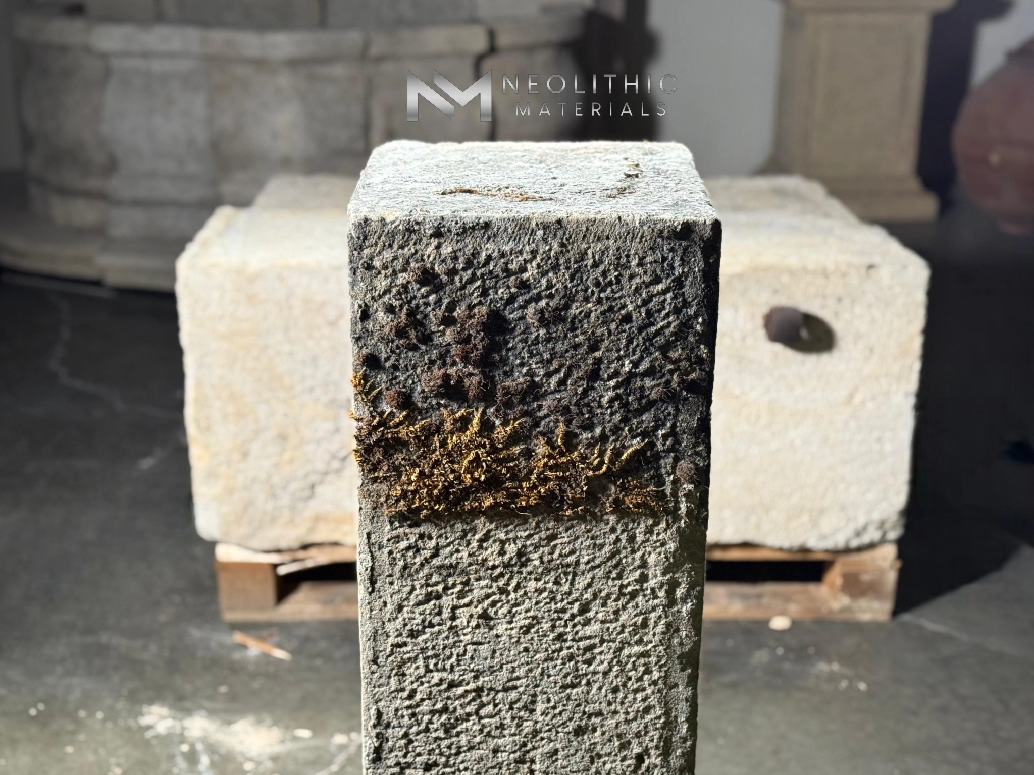 French Antique Limestone Block - Image 7